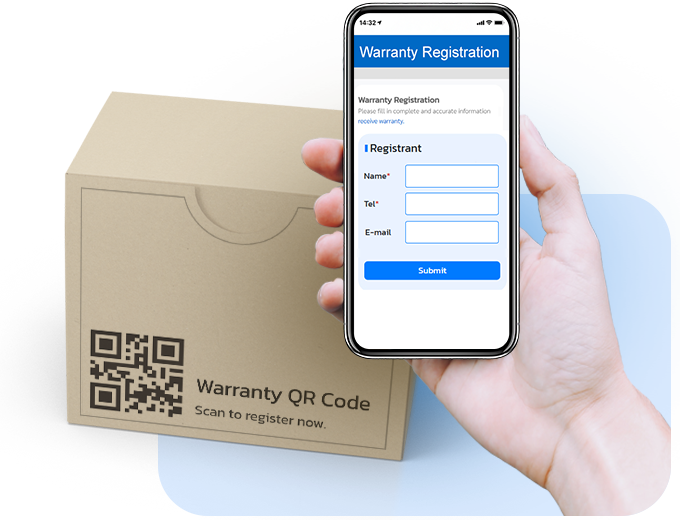 ลงทะเบียนรับประกันสินค้า